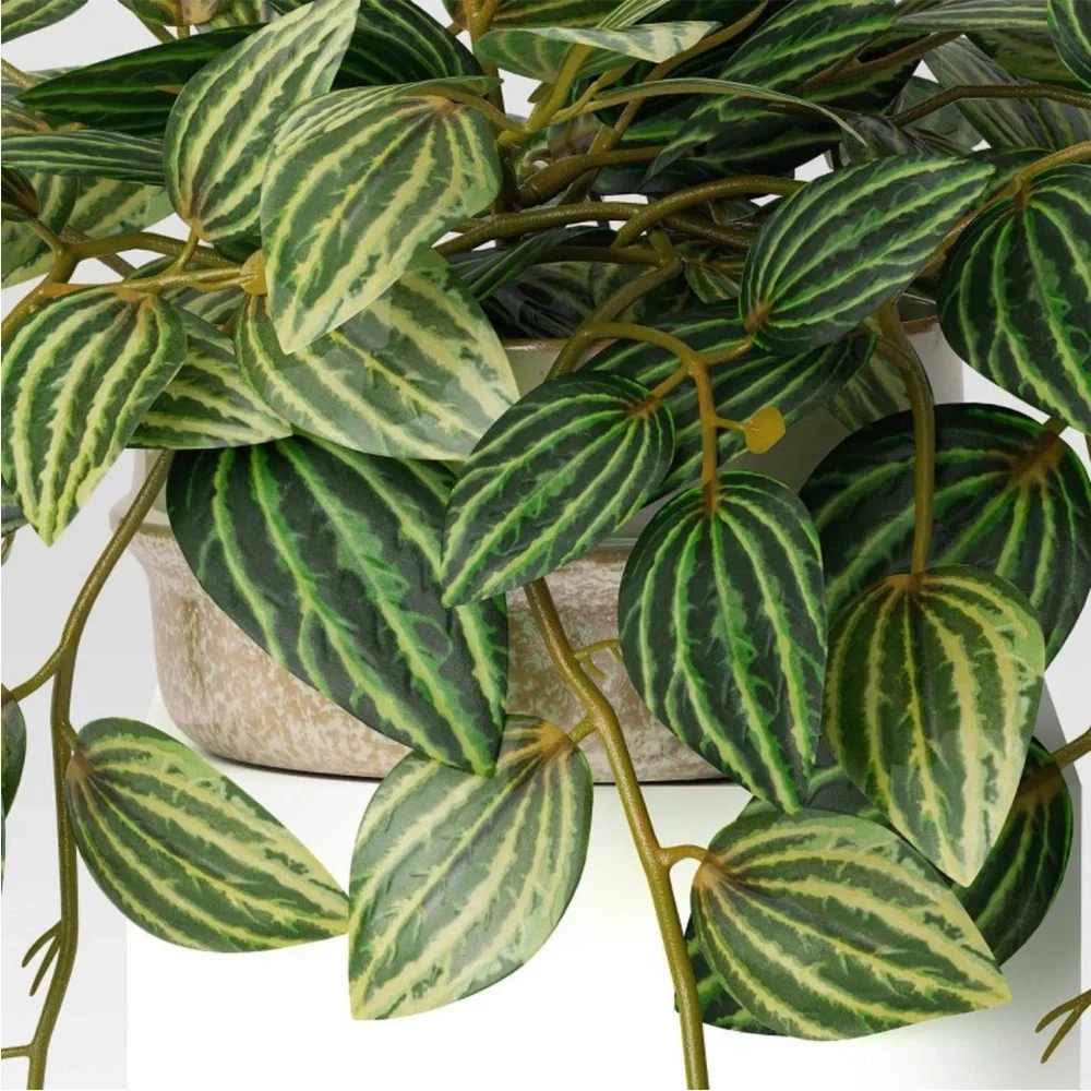 THRESHOLD NWT faux trailing zebra plant -dark